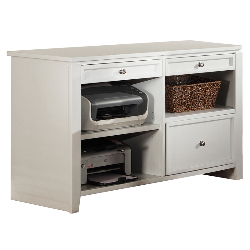 Parker House Boca L Shape Desk with Credenza and Hutch