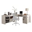 Parker House Boca L Shape Desk with Credenza and Lateral File