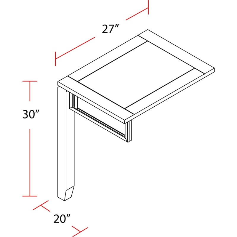 Parker House Boca U Shape Desk with Hutch and File