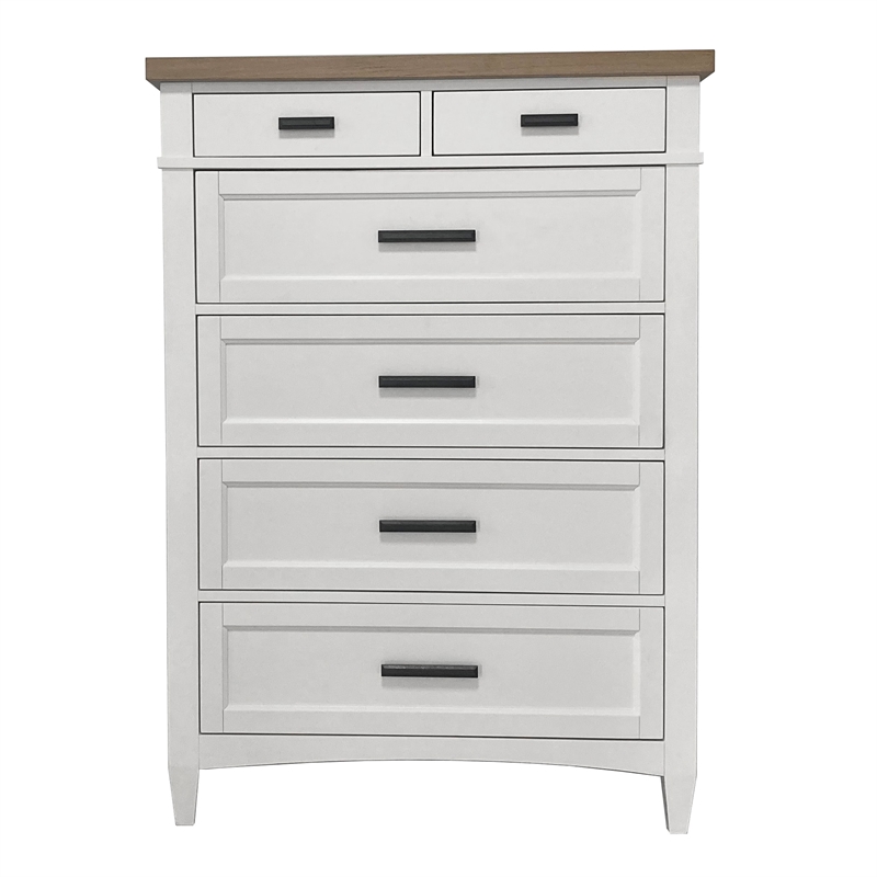 Parker House Americana Modern King Bed 2 Nightstands Dresser Mirror and Chest