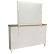Parker House Americana Modern Bedroom King Platform Bed with Dresser and Mirror