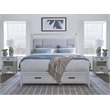 Parker House Americana Modern Bedroom Queen Shelter Bed with 2 Nightstands