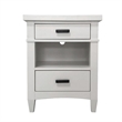 Parker House Americana Modern Bedroom Queen Shelter Bed with 2 Nightstands