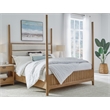 Parker House Escape - Bedroom Queen Poster Bed with 2 Nightstands