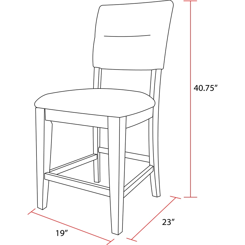 Parker House Cedar Fork - Dining Upholstered Counter Stool (2/CTN Sold in pairs)