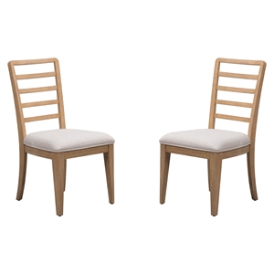 Parker House Escape Ladder Back Dining Chair in Natural Finish (2 Pack)