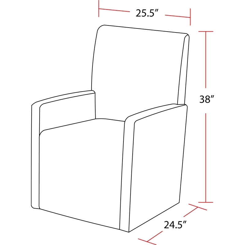 Parker House Escape - Dining Upholstered Caster Chair