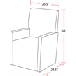 Parker House Escape - Dining Upholstered Caster Chair