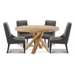 Parker House Crossings Downtown 60 In. Dining Table With 4 Upholstered Chairs