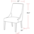 Parker House Crossings Downtown 60 In. Dining Table With 4 Upholstered Chairs