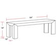 Parker House Crossings Downtown 86 In. Dining Table With 4 Upholstered Chairs