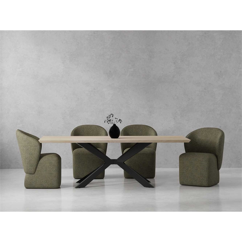 Parker House Crossings Monaco 86 In. Dining Table With 4 Upholstered Chairs