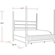 Parker House Escape Bedroom Queen 5/0 Poster Bed & Nightstand