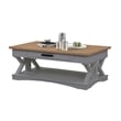 Parker House Americana Modern - Dove Cocktail Table with 2 Chairside Tables