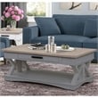 Parker House Americana Modern - Dove Cocktail Table with 2 Chairside Tables