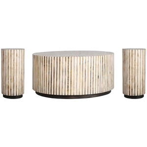 Parker House Crossings - Downtown Cocktail Table with 2 Chairside Tables