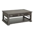 Parker House Sundance Smokey Grey Cocktail with 2 End and Console with 3 Stools