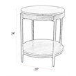 Parker House Bengal 20 Inch Round Side Table