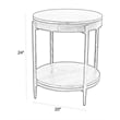 Parker House Bengal 41 Inch Round Cocktail Table with 2 End Tables