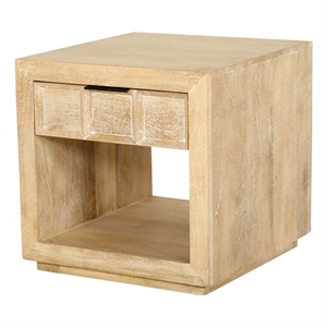 Parker House Laguna End Table in Bleached Natural Finish
