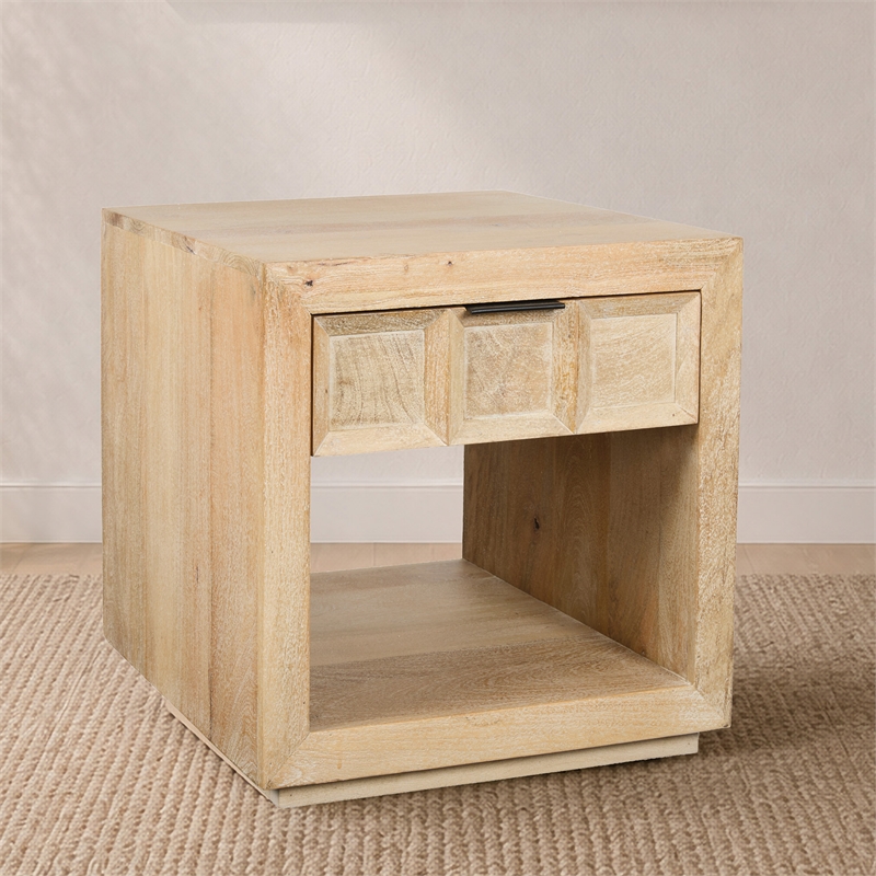 Parker House Laguna End Table in Bleached Natural Finish