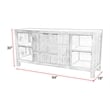 Parker House Laguna 64 Inch Console in Bleached Natural Finish