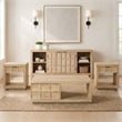 Parker House Laguna 64 Inch Console in Bleached Natural Finish