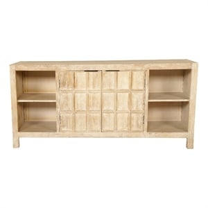 Parker House Laguna 64 Inch Console in Bleached Natural Finish