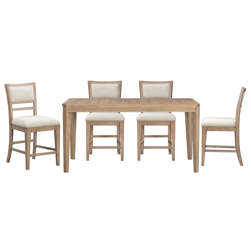 Parker House Breckenridge - Rectangular Counter Table with 4 Upholstered Stools