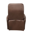 Parker Living Gemini Leather Manual Swivel Glider Recliner in Chocolate