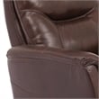 Parker Living Gemini Leather Manual Swivel Glider Recliner in Chocolate