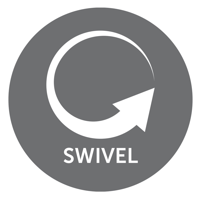 Parker Living Hercules Polyester/PU Manual Swivel Glider Recliner in Chocolate