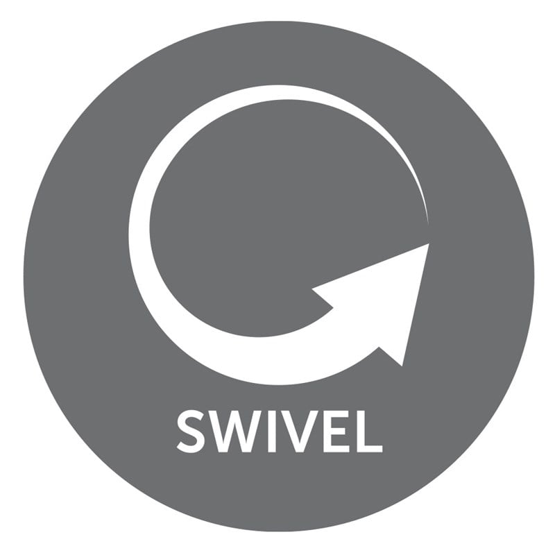 Parker Living Hercules Polyester/PU Manual Swivel Glider Recliner in Haze Brown