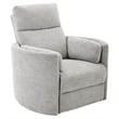 Parker Living Radius Polyester Power Swivel Glider Recliner in Mineral White
