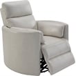 Parker Living Radius Leather Power Cordless Swivel Glider Recliner in Ivory