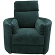 Parker Living Radius Polyester Power Swivel Glider Recliner in Peacock Blue