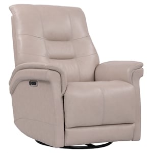 parker living carnegie leather power cordless swivel glider recliner