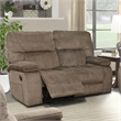 Parker Living Chapman Transitional Polyester Manual Loveseat in Kona Brown