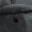 Parker Living Chapman Polyester Manual Drop Down Console Sofa in Polo Gray