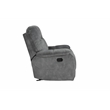 Parker Living Cooper Transitional Polyester Manual Recliner in Shadow Gray