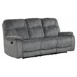 Parker Living Cooper Polyester Manual Triple Reclining Sofa in Shadow Gray