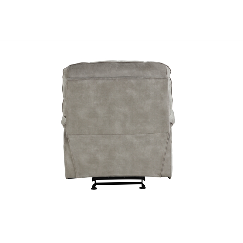 Parker Living Cooper Transitional Polyester Glider Recliner in Shadow Natural