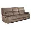 Parker Living Chapman Polyester Manual Drop Down Console Sofa in Kona Brown