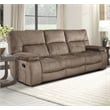 Parker Living Chapman Polyester Manual Drop Down Console Sofa in Kona Brown