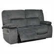 Parker Living Chapman Transitional Polyester Manual Loveseat in Polo Gray