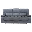 Parker Living Chapman Polyester Manual Triple Reclining Sofa in Polo Gray