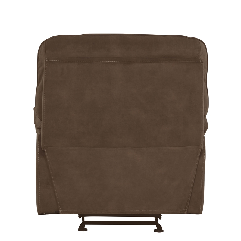 Parker Living Cooper Transitional Polyester Manual Recliner in Shadow Brown