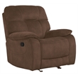 Parker Living Cooper Transitional Polyester Manual Recliner in Shadow Brown