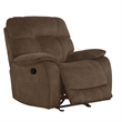 Parker Living Cooper Transitional Polyester Manual Recliner in Shadow Brown