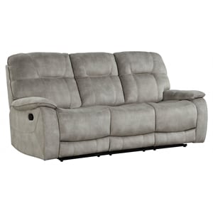Parker Living Cooper Polyester Manual Triple Reclining Sofa in Shadow Natural